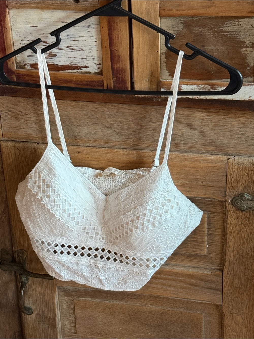 Rebellion White Lace Crochet Camisole